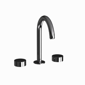Picture of 3-Hole Basin Mixer with Pipe Spout - Black Chrome