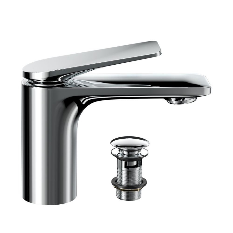 Picture of Single lever basin mixer with click clack waste