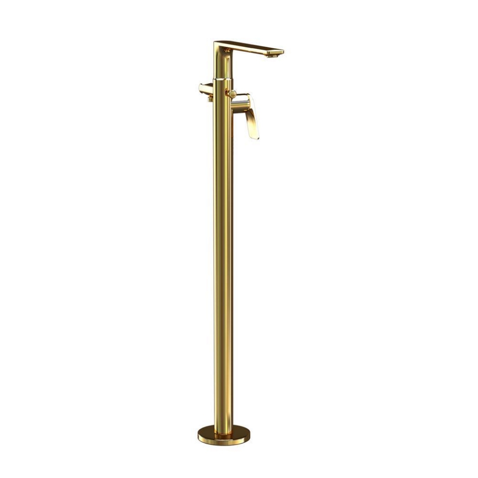 Picture of Exposed parts of floor mounted single lever bath mixer - Gold Bright PVD