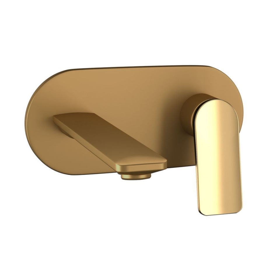 Picture of Exposed Parts of Single Lever Built-in In-wall Manual Valve- Lever: Gold Bright PVD | Body: Gold Matt PVD