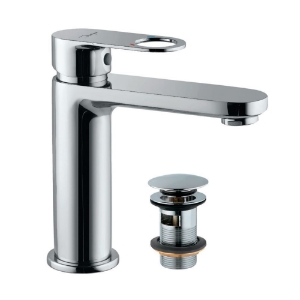 Picture of Single Lever Basin Mixer with click clack waste - Chrome